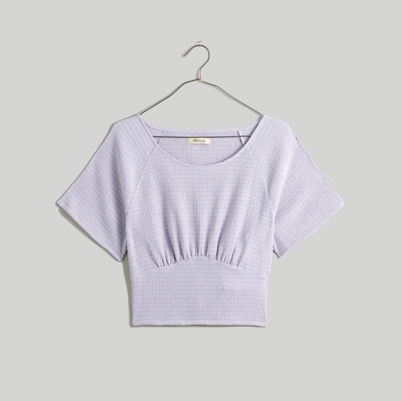 Madewell Other - Madewell Shirred Crewneck Crop Top Size Medium